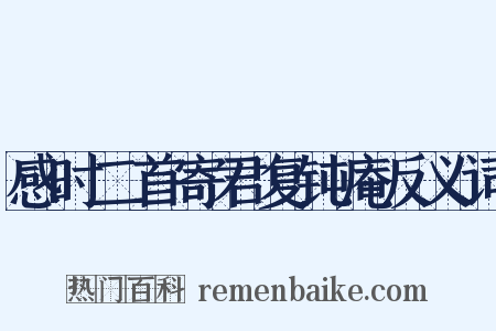 感时二首寄君复钝庵反义词是什么意思的图片